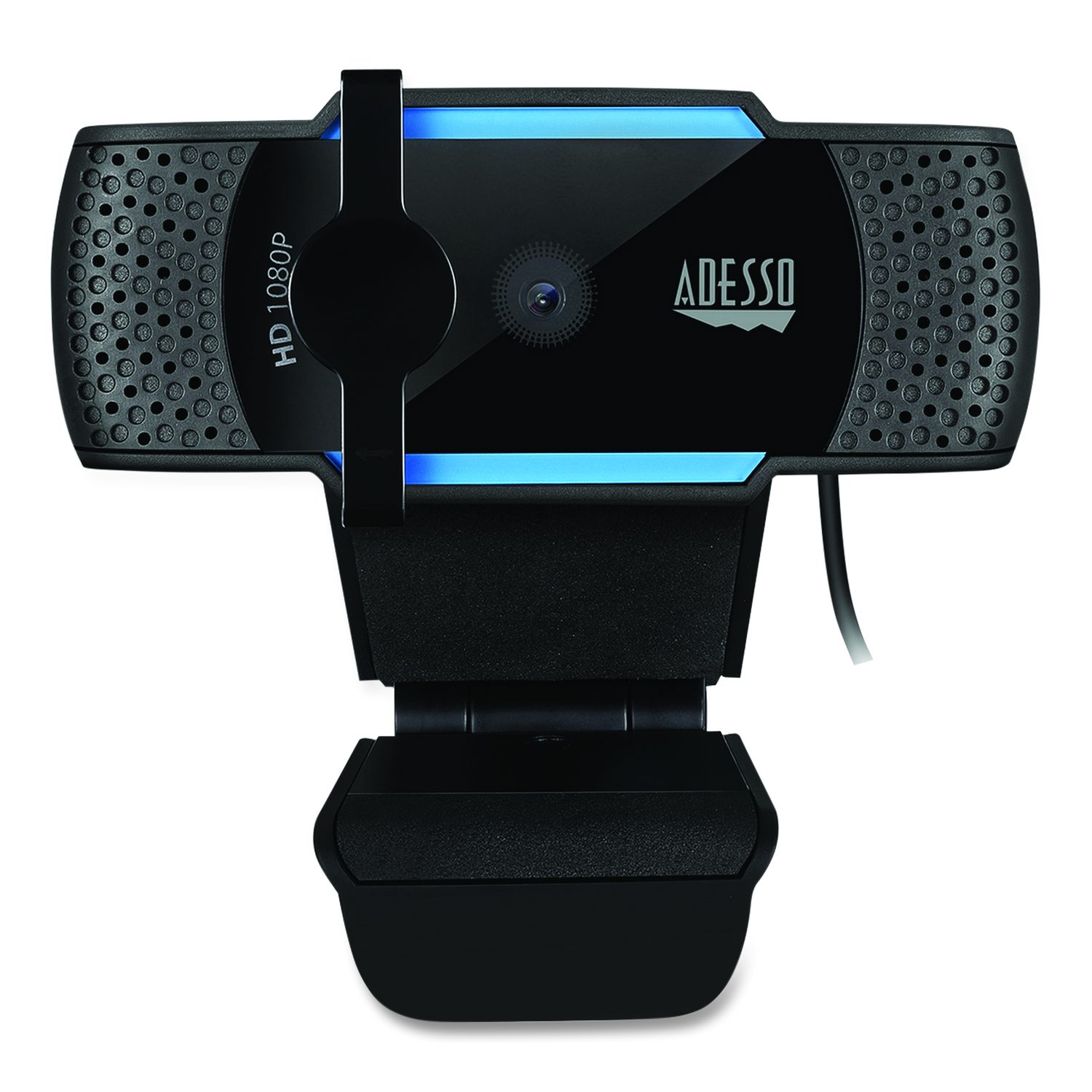 Adesso Inc CyberTrack H5 1080P HD USB AutoFocus Webcam with Microphone, 1920 pixels x 1080 pixels, 2 Mpixels, Black