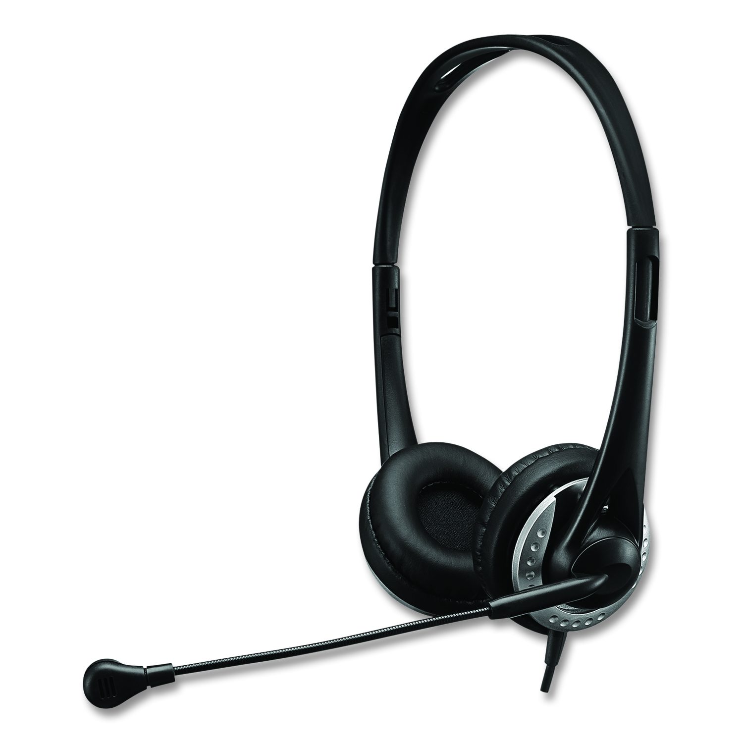 Adesso Inc Xtream P2 Binaural Over The Head Headset with Microphone, Black