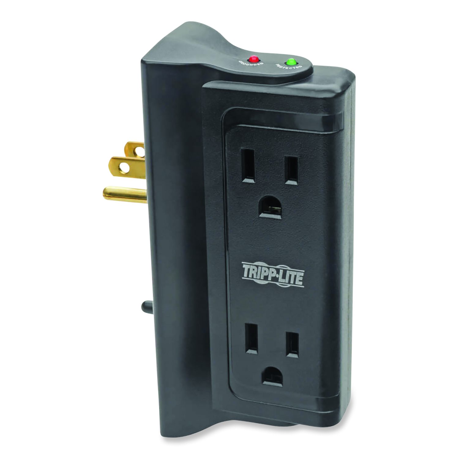 Eaton Corporation Protect It! Four-Outlet Direct Plug-In Surge Suppressor , 4 AC Outlets, 720 J, Black