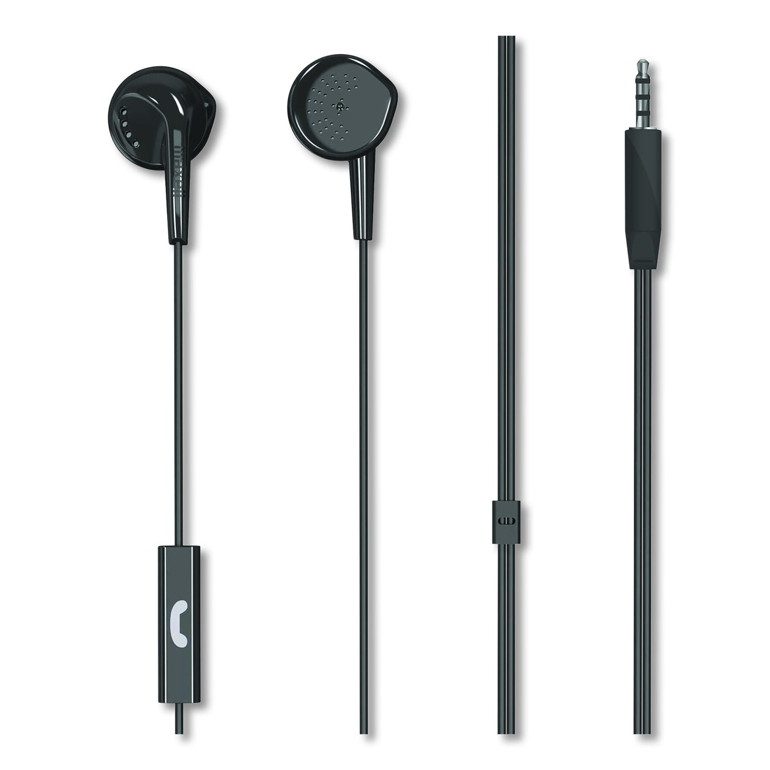 Maxell Corp. Of America EB95 Wired Earbuds with Mic, Black