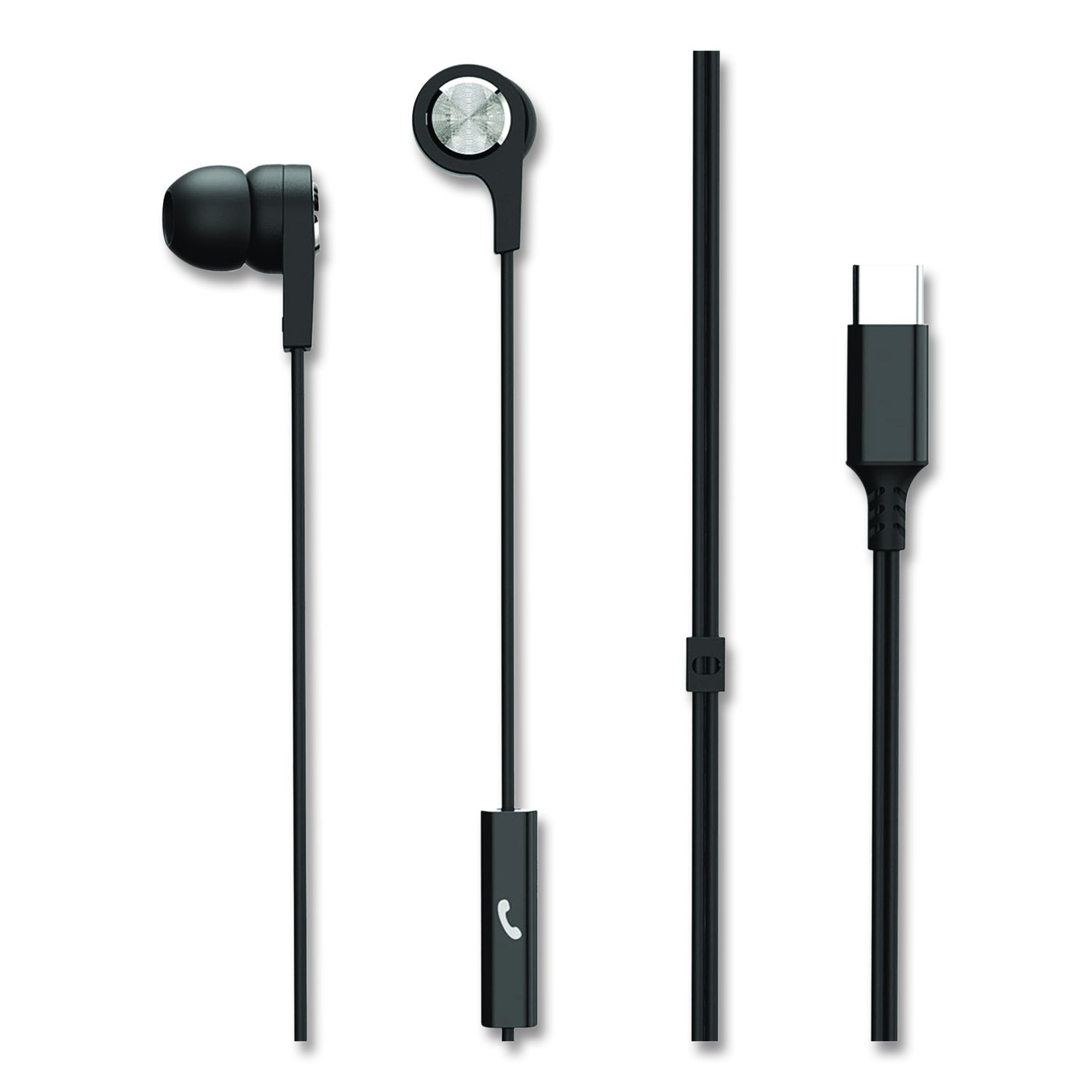 Maxell Corp. Of America USB-C Earbuds, Black
