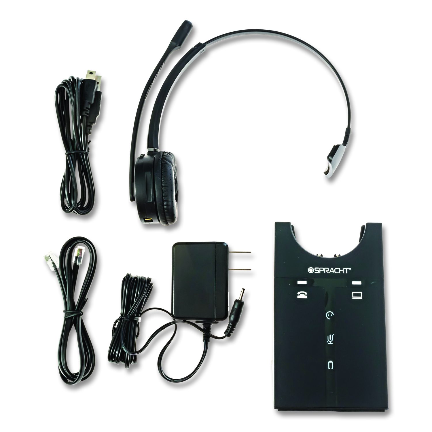 Spracht ZuM Maestro SPT-HS2020 Monaural Over The Head Headset, Black