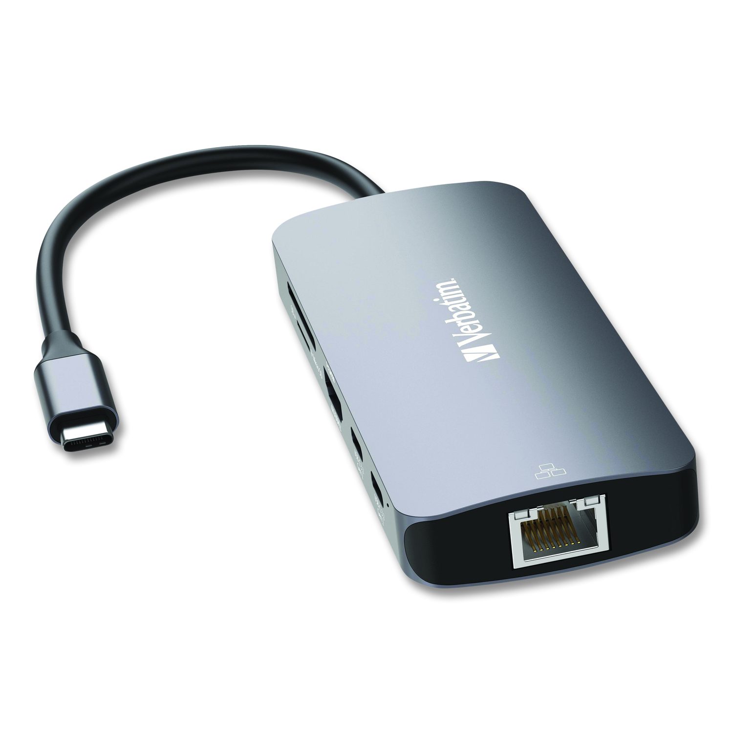 Verbatim Corporation USB-C Pro Multiport Hub9 Port, Gray